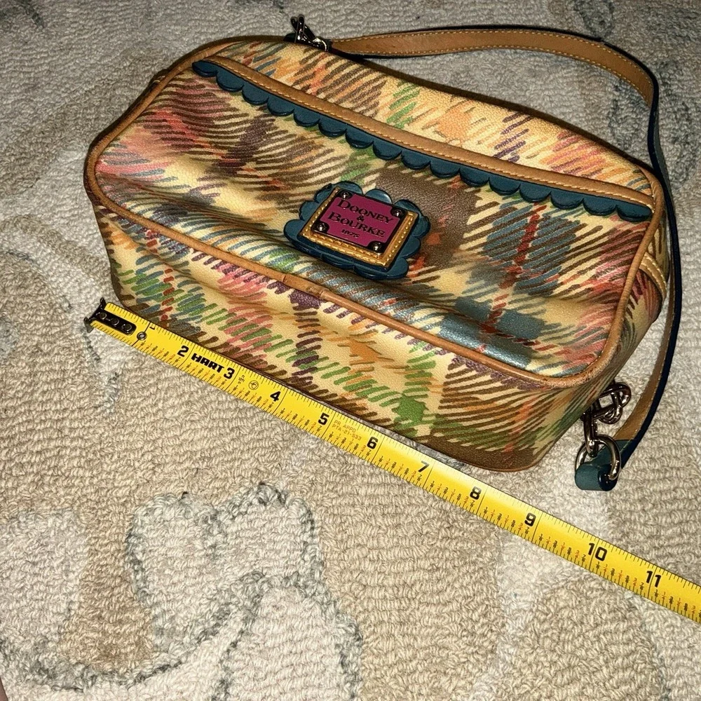 Dooney & Bourke Y2K Multicolor‎ Plaid Baguette Shoulder Bag